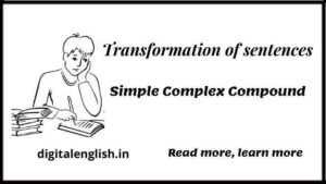 transformatie van zinnen eenvoudige samengestelde complexe